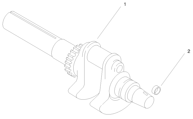 Group 1-Crankshaft (ch25s 68606 Kohler)