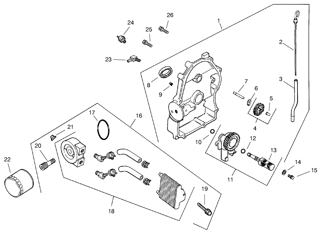 Group 3-Oil Pan/lubrication (ch25s 68606 Kohler)