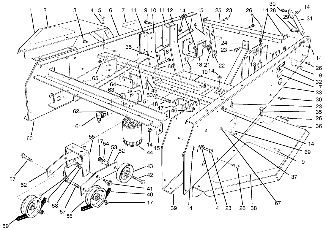 Frame & Jackshaft Assembly