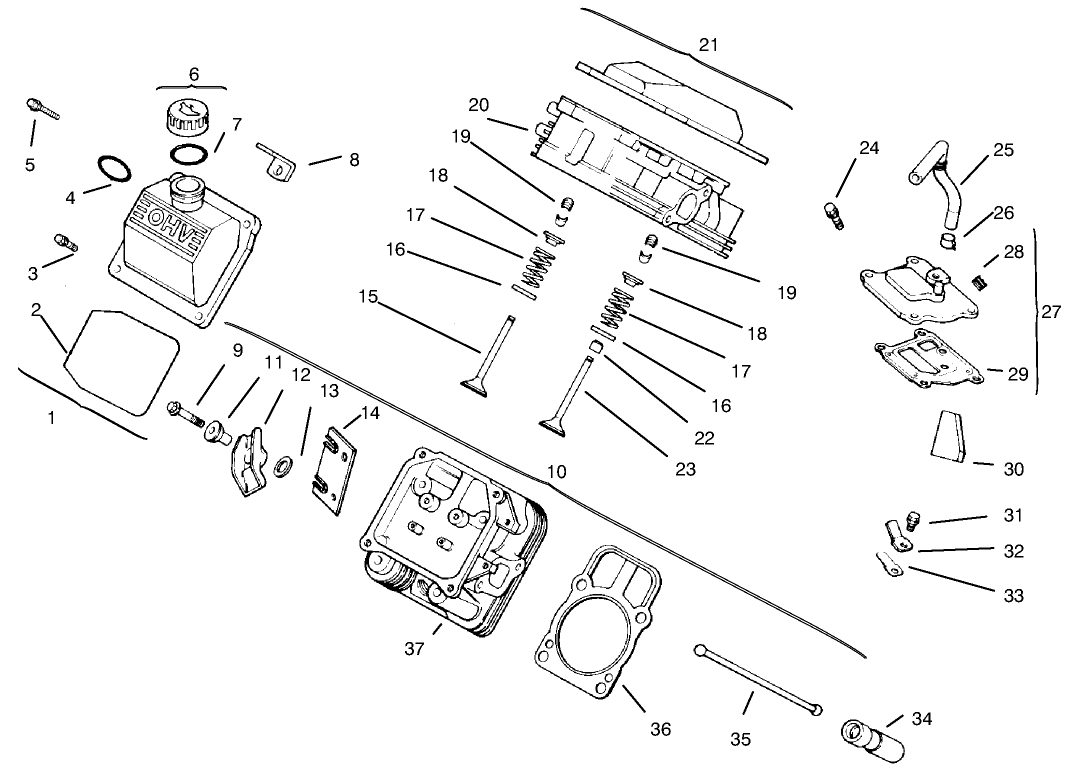 Cylinder Head, Valve & Breather
