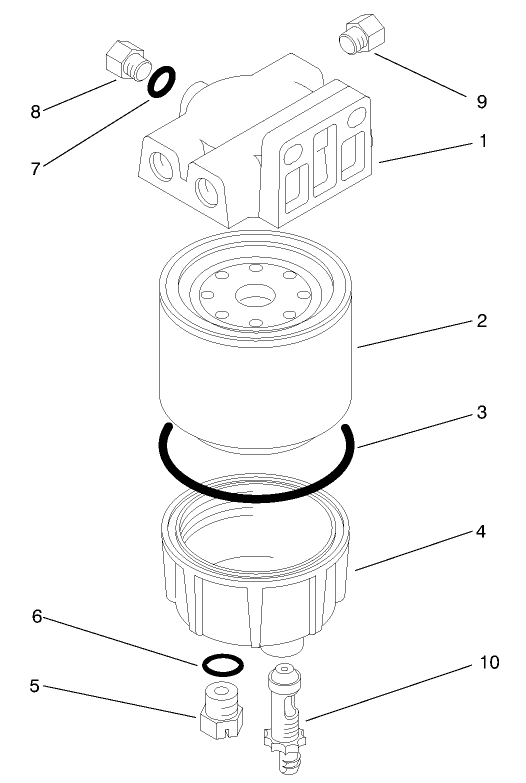 Water / Fuel Separator Filter Assembly No. 98-9305