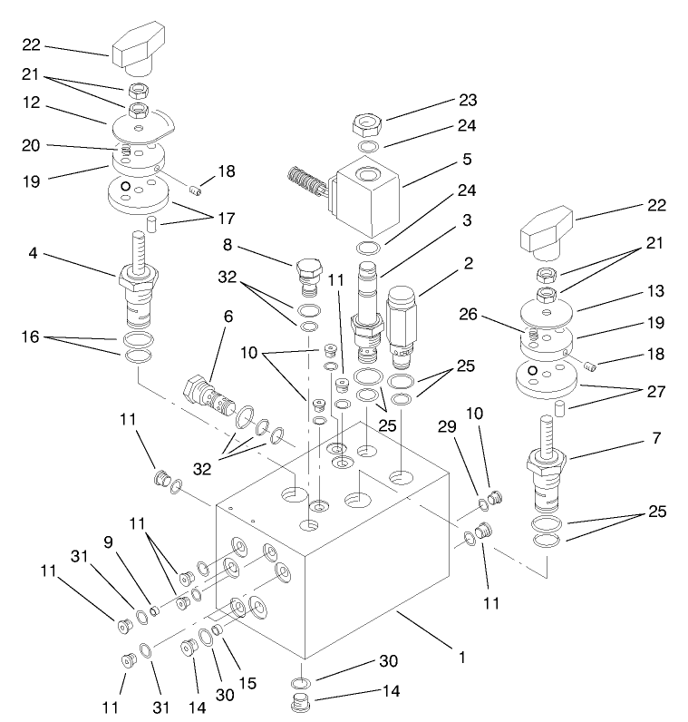 Hydraulic Manifold Assembly No. 95-8675