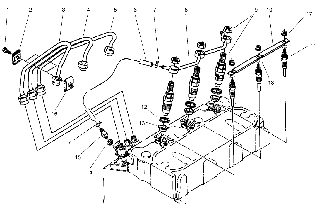 Nozzle Holder and Glow Plug Assembly