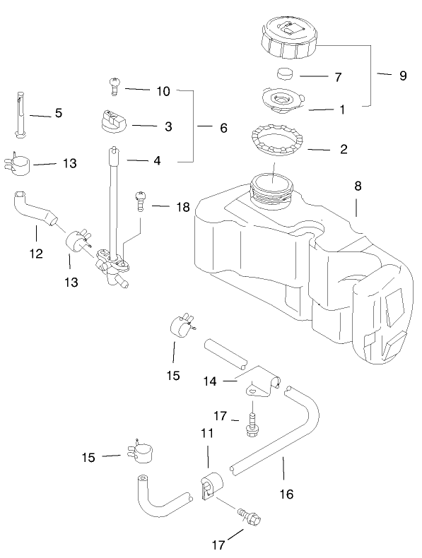 Fuel Tank & Valve Assembly