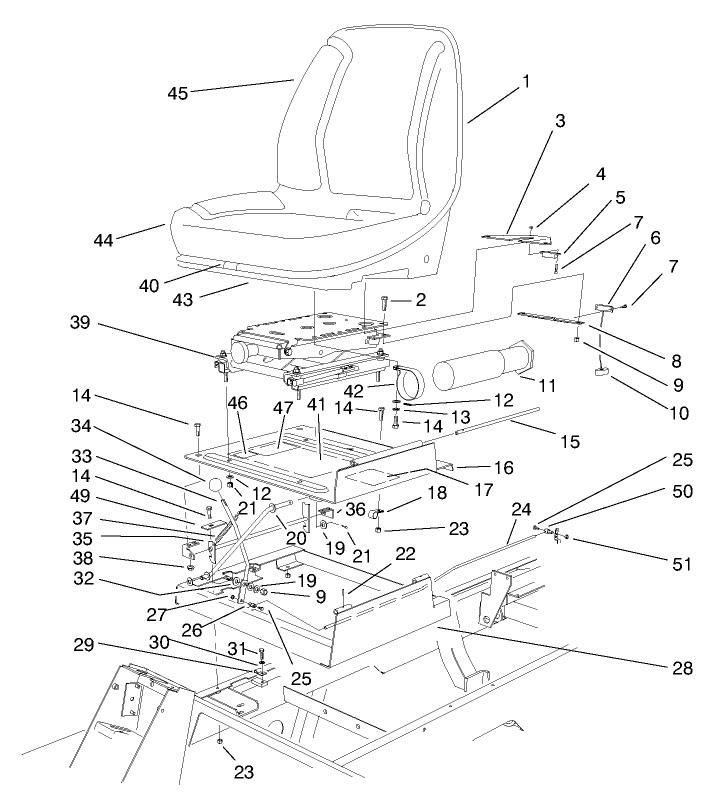 Seat & Throttle Assembly