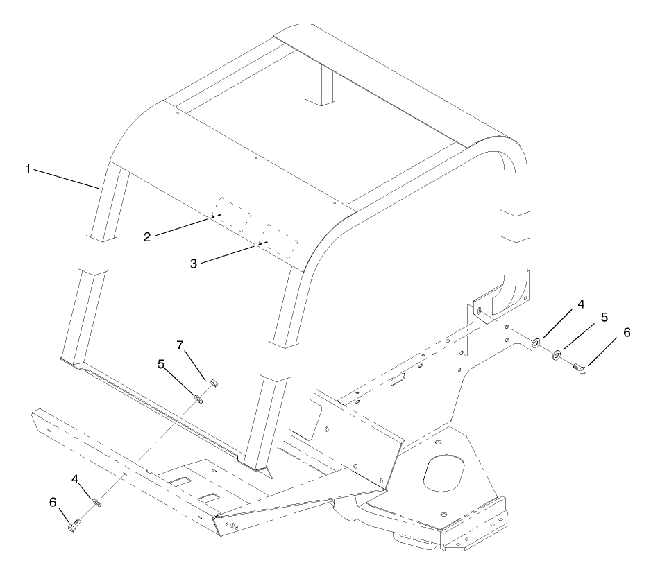 Roll Over Protection System (r.o.p.s.)(optional)