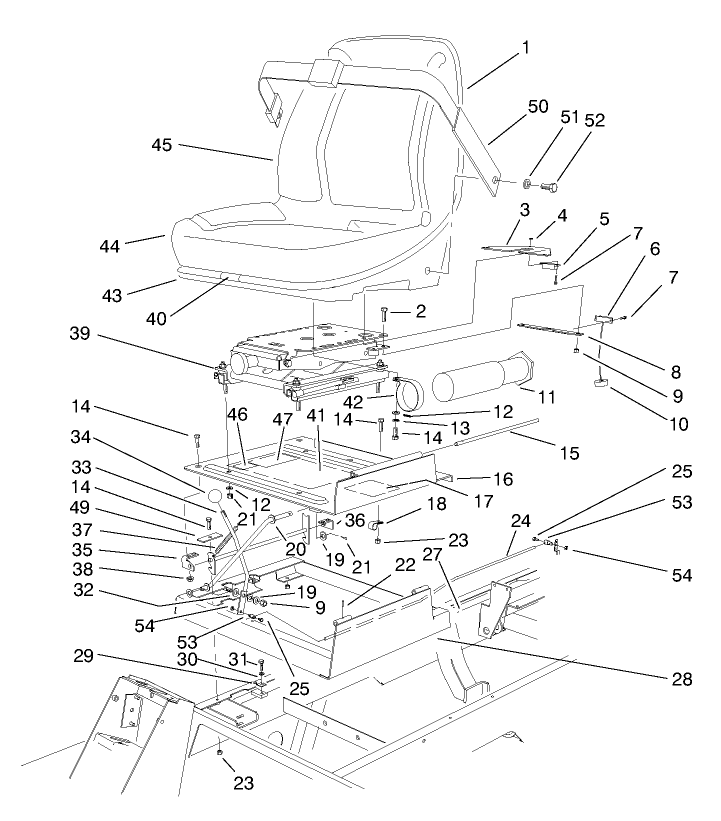 Seat & Throttle Assembly