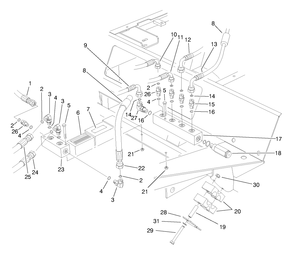 Front Hydraulic Manifolds