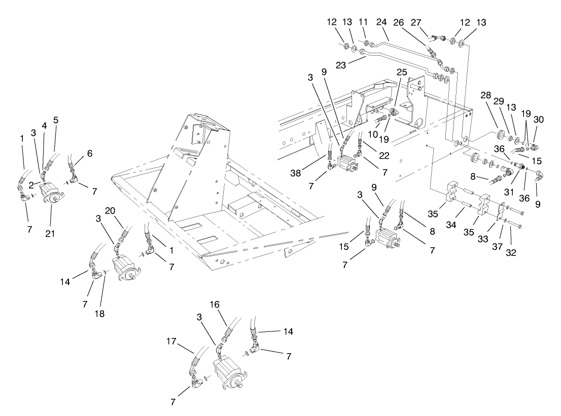 Cutting Unit Hydraulic Components
