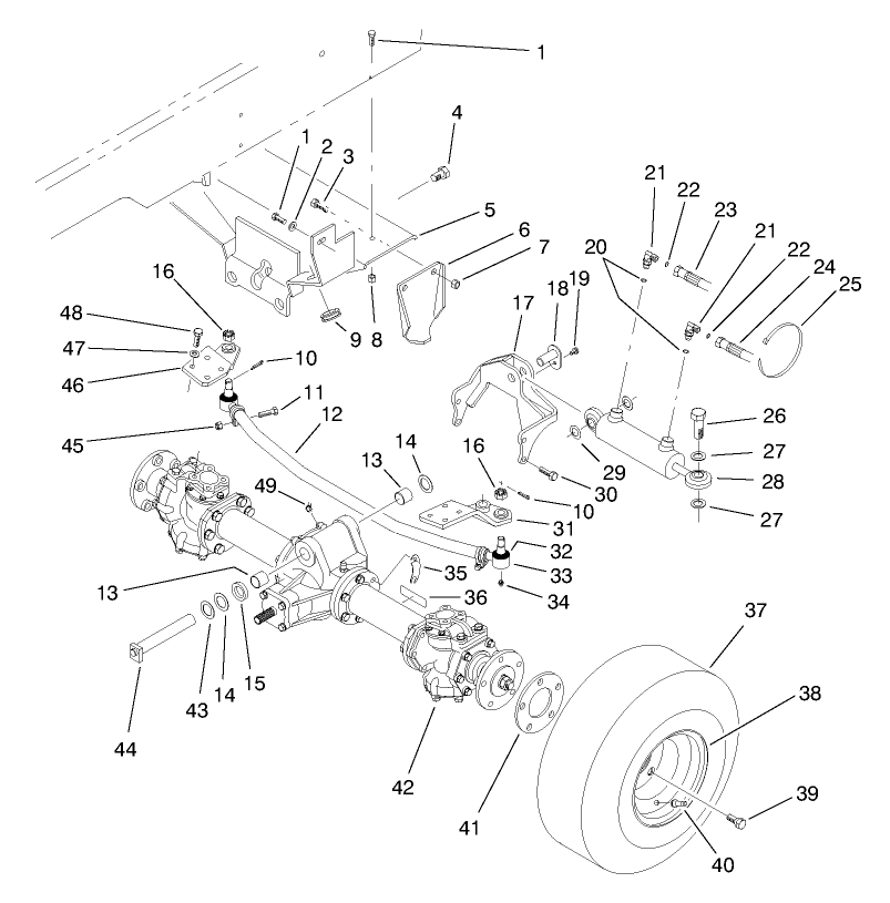 Rear Axle Installation Assembly