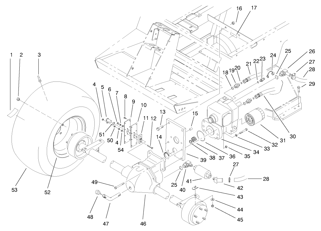 Fromt Axle & Transmission Assembly (continued)