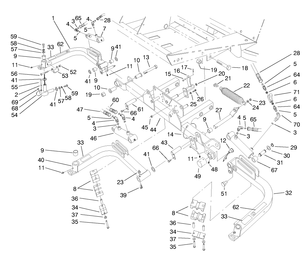 Front Lift Arms Assembly