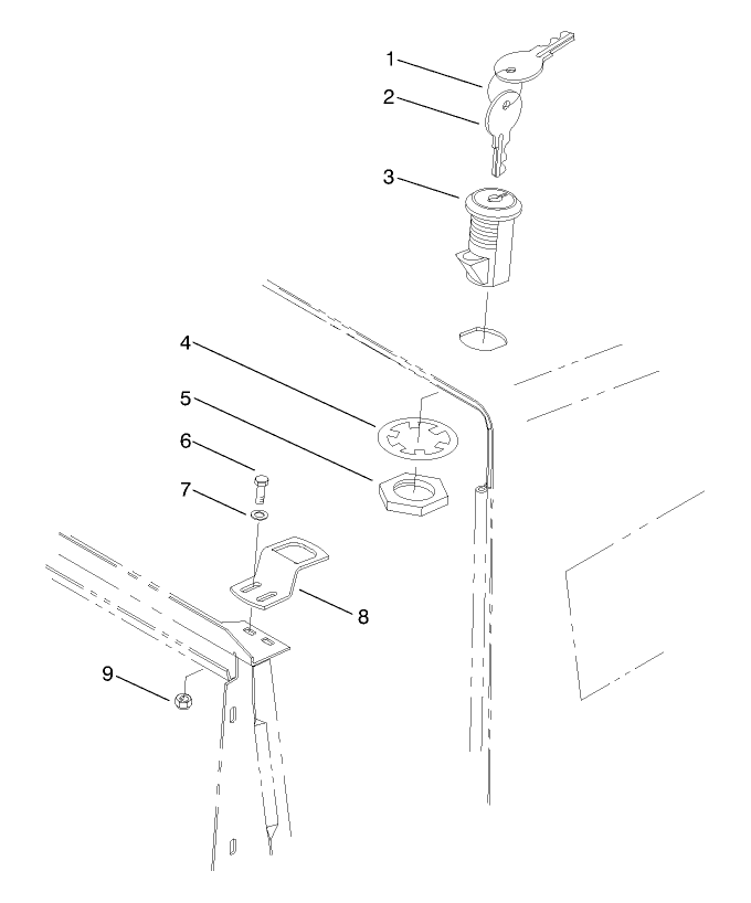 Hood Switch & Lock Assembly