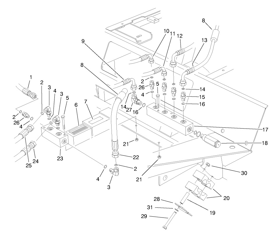 Front Hydraulic Manifolds