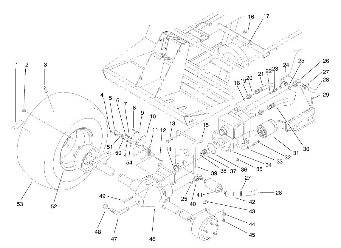 Front Axle & Transmission Assembly