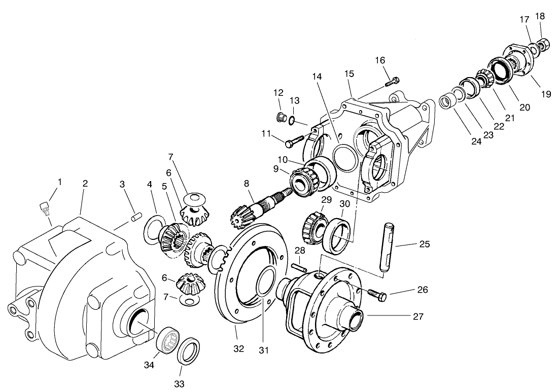 Front Differential Assembly No. 93-7054