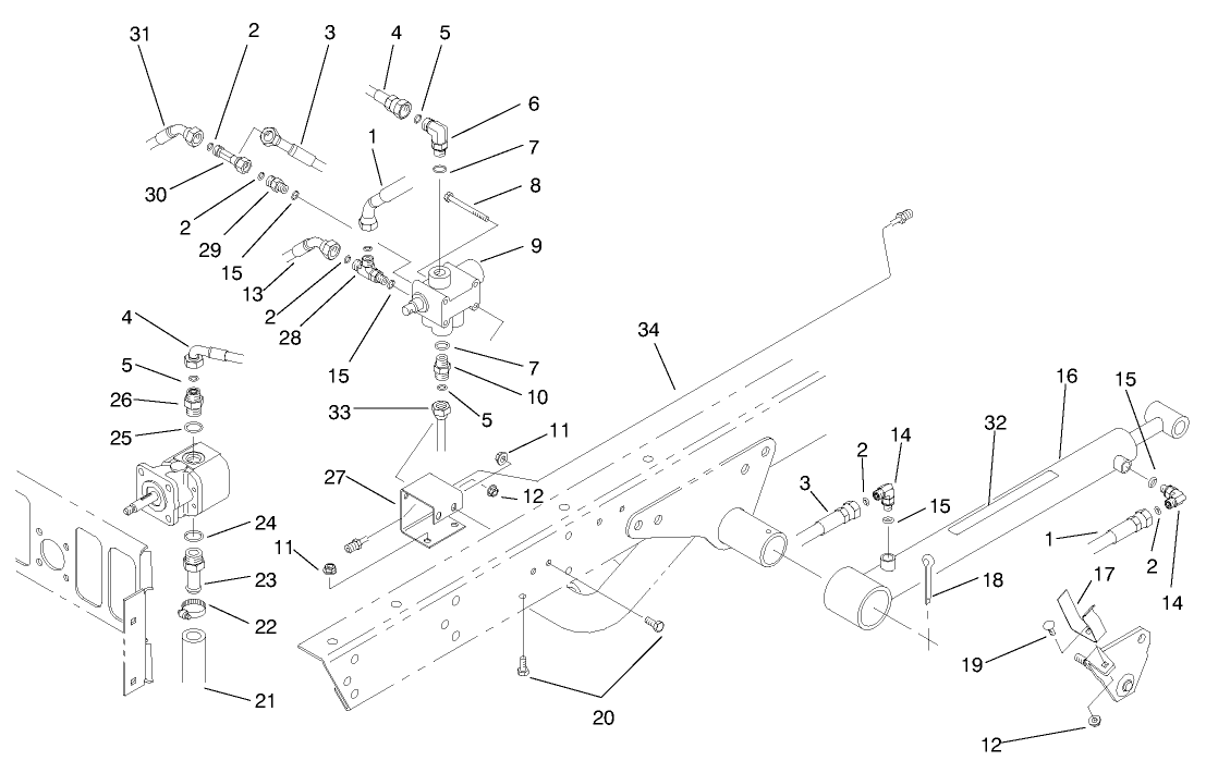 Lift Valve & Cylinder Assembly