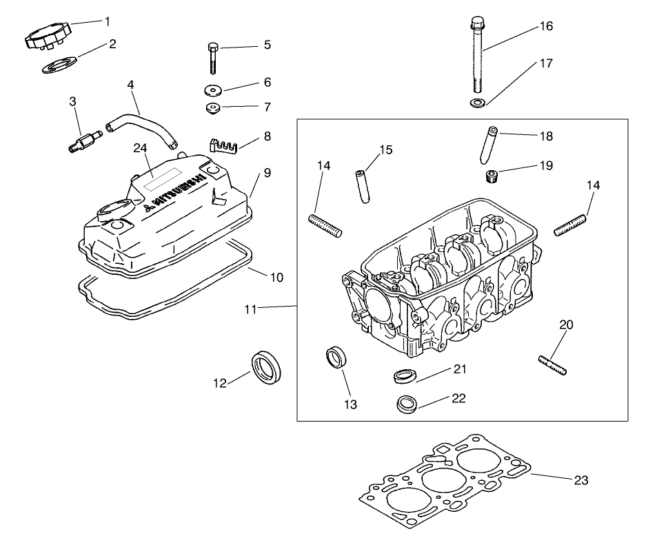 Rocker Cover & Cylinder Head Assembly