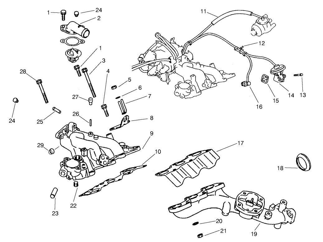 Exhaust & Intake Manifold Assembly