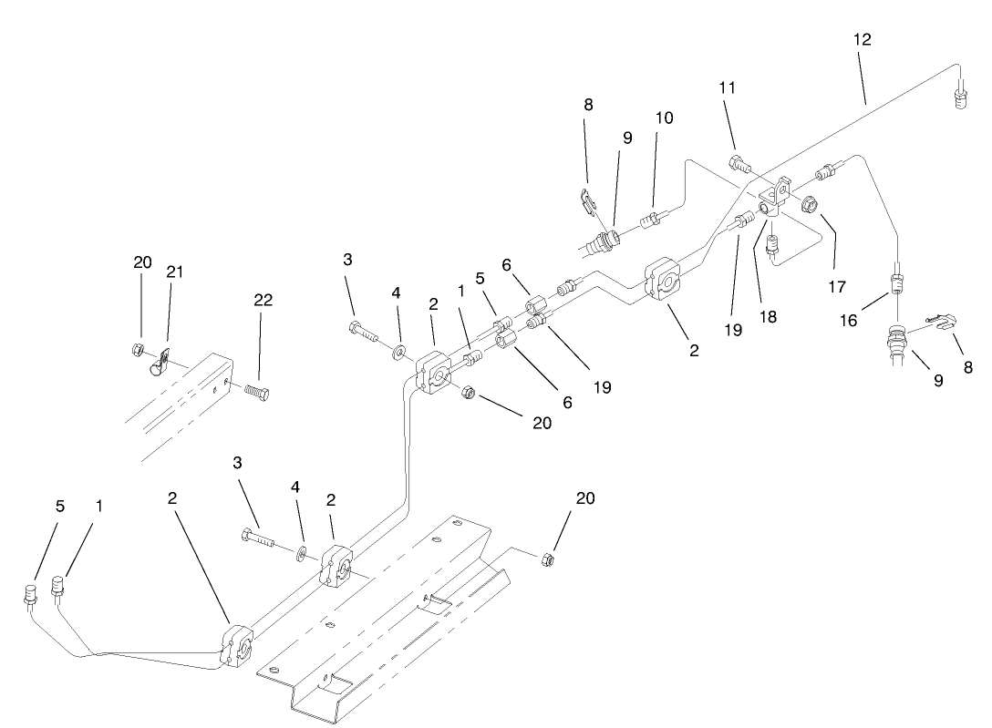 Hydraulic Brake Line Routing Asm