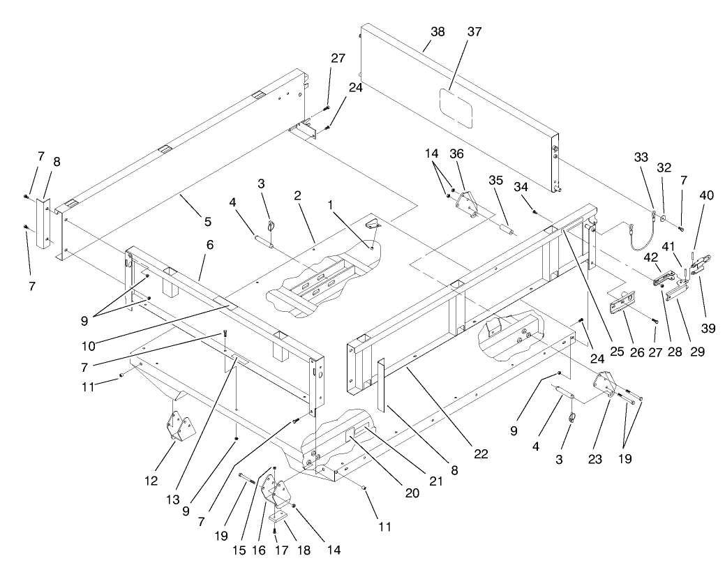 Bed & Bed Side Asm (model 07202)