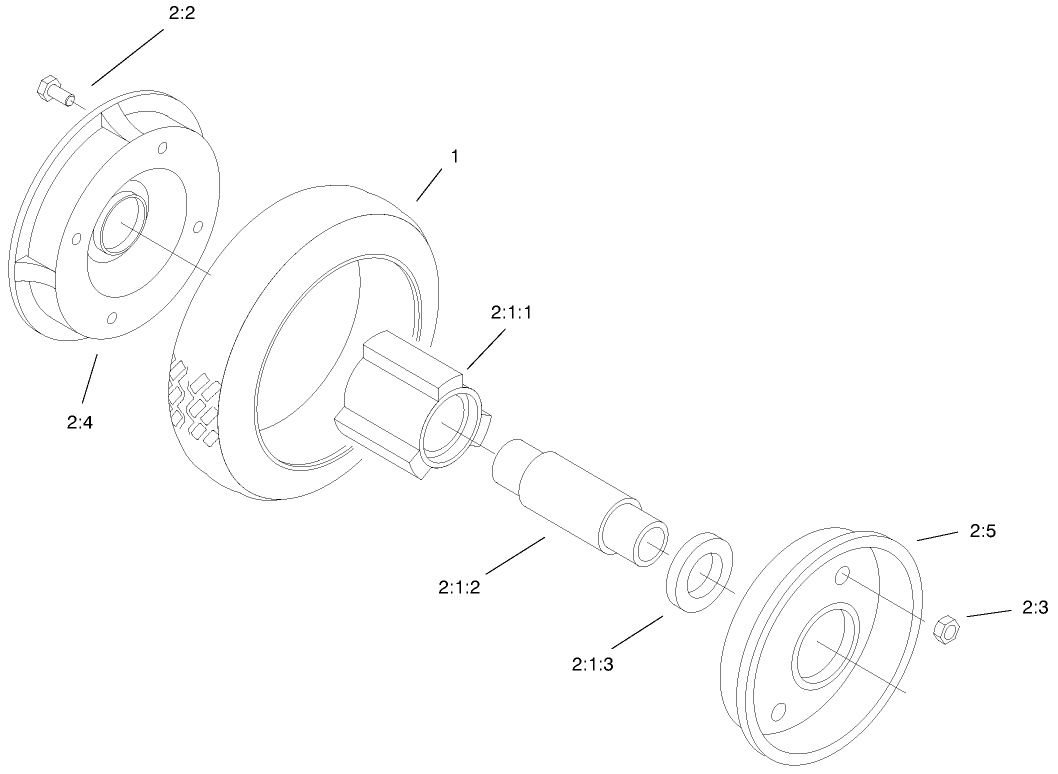 Rear Wheel & Tire Assembly