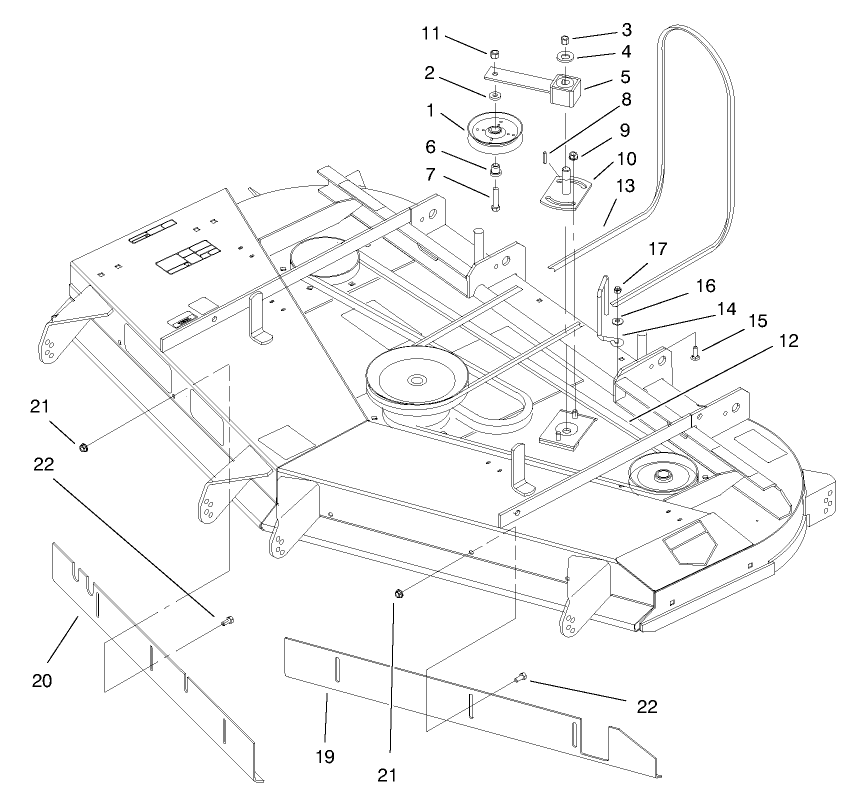 Belts And Idler Arm Assembly