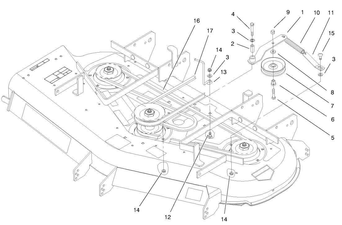 Belts And Idler Arm Assembly