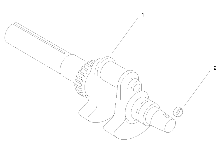Group 1-Crankshaft (ch25s 68606 Kohler)