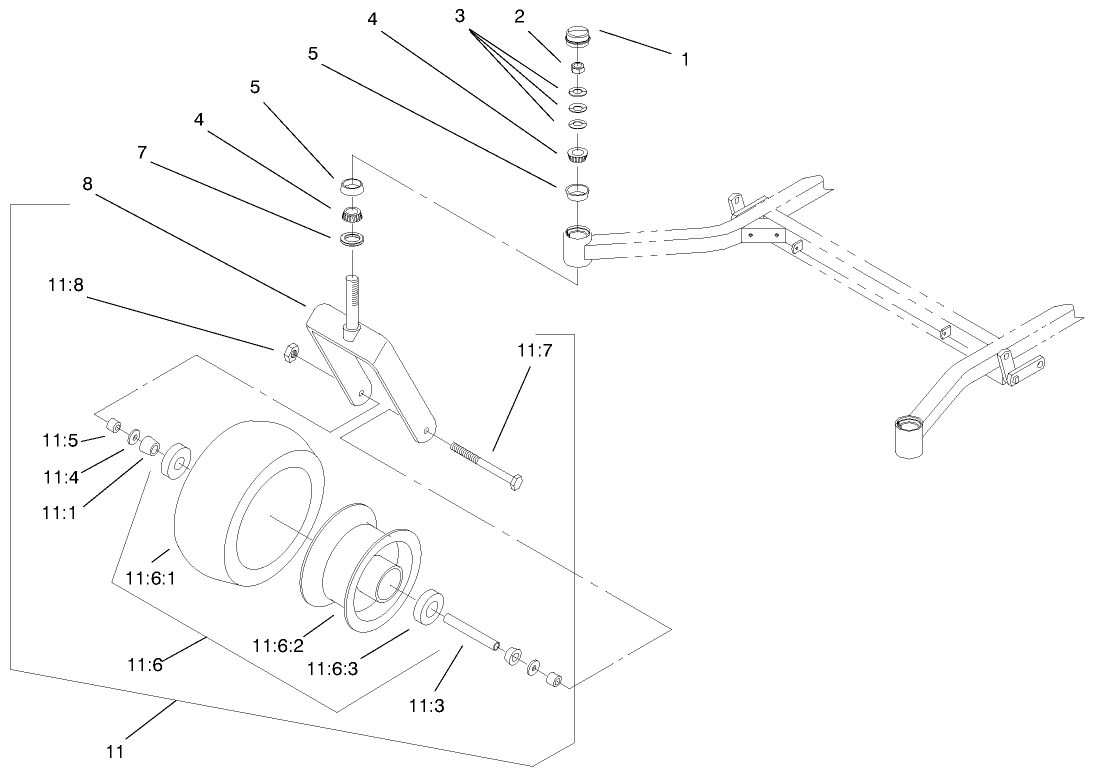 Caster And Wheel Assembly