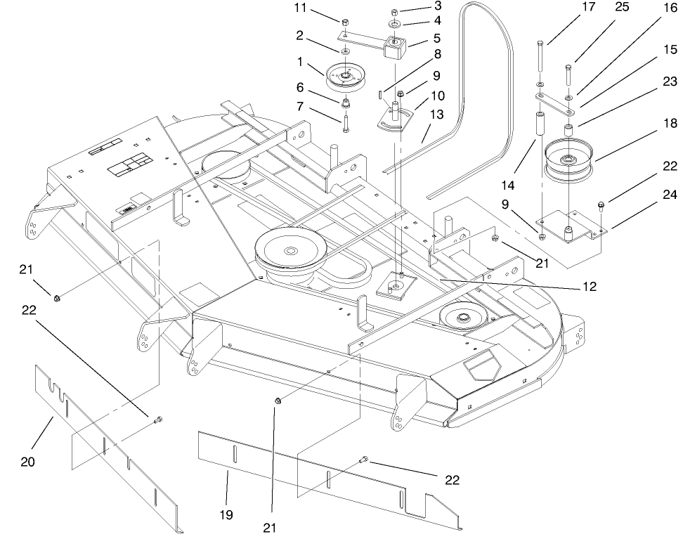 Belts And Idler Arm Assembly