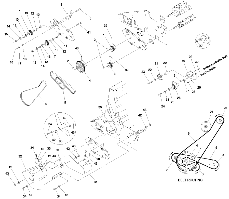 Belt Drive & Clutch Assembly