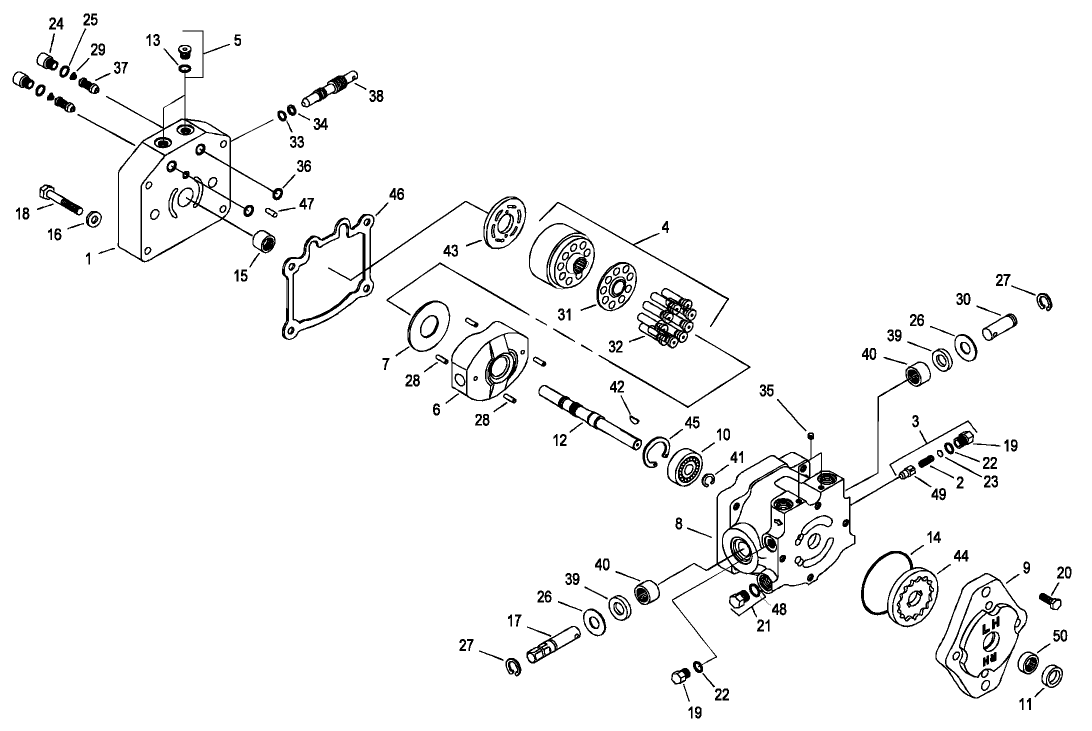 Hydraulic Pump Assembly-No. 95-0156