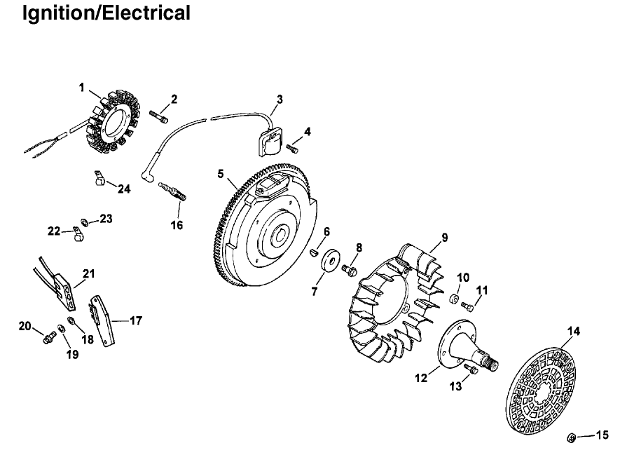 Engine Kohler Model Ch18s Spec. No. 62595 (cont.)