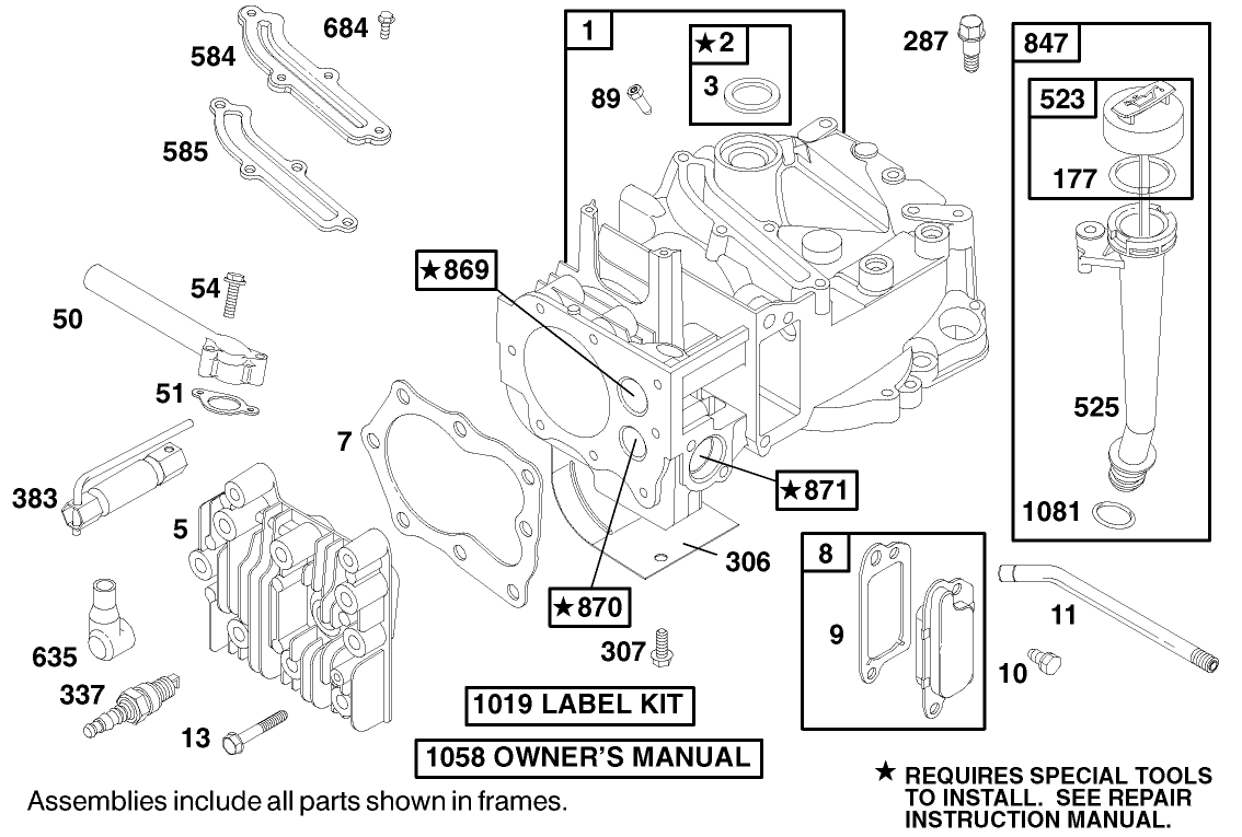 Engine Briggs & Stratton Model 12j802-2368-E1