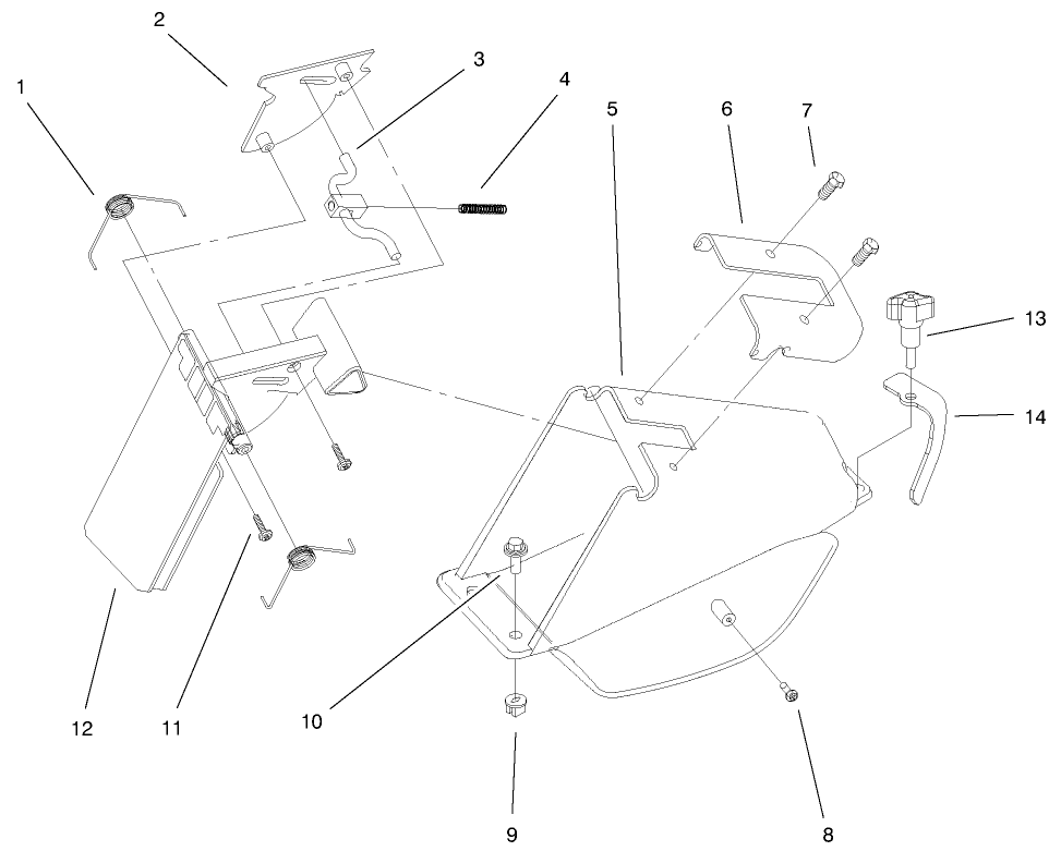 Rear Bagging Discharge Chute Assembly