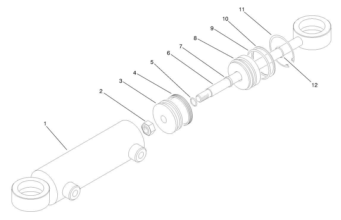 Hydraulic Cylinder Assembly No. 94-8141