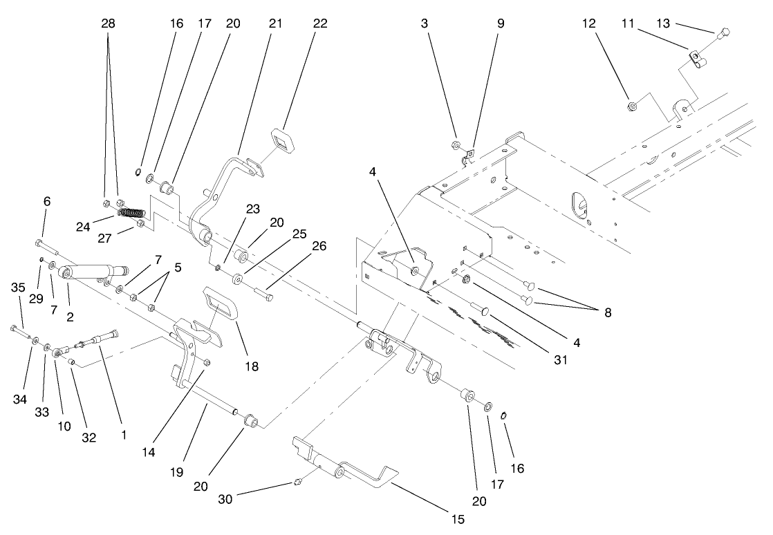Traction Pedal Assembly
