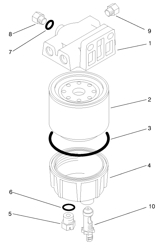 Water / Fuel Separator Filter Assembly No. 98-9305