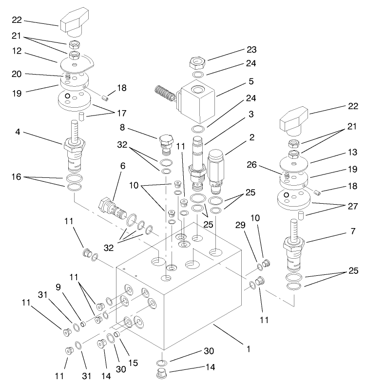 Hydraulic Manifold Assembly No. 95-8675