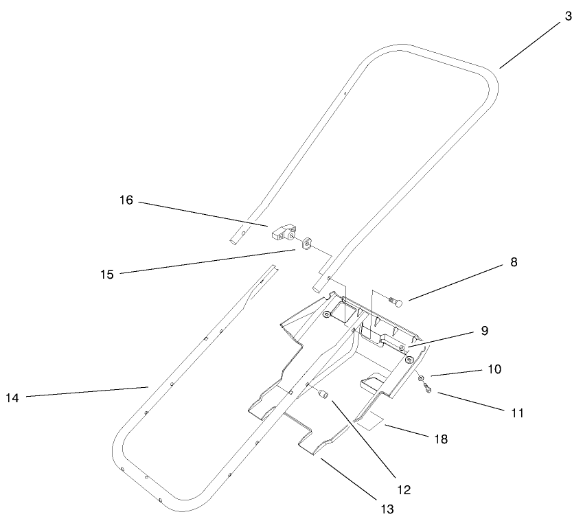 Handel & Lower Shroud Assembly