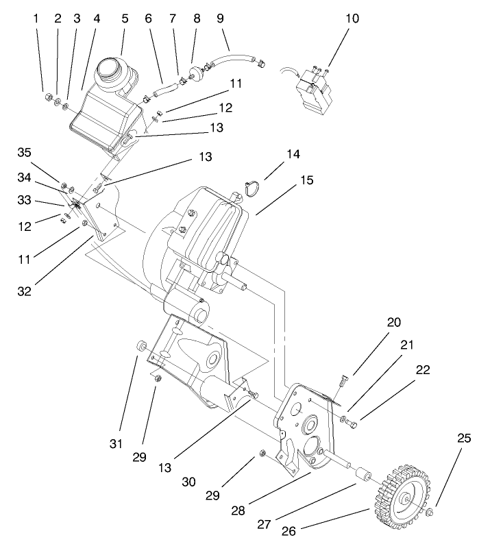 Engine and Frame Assembly