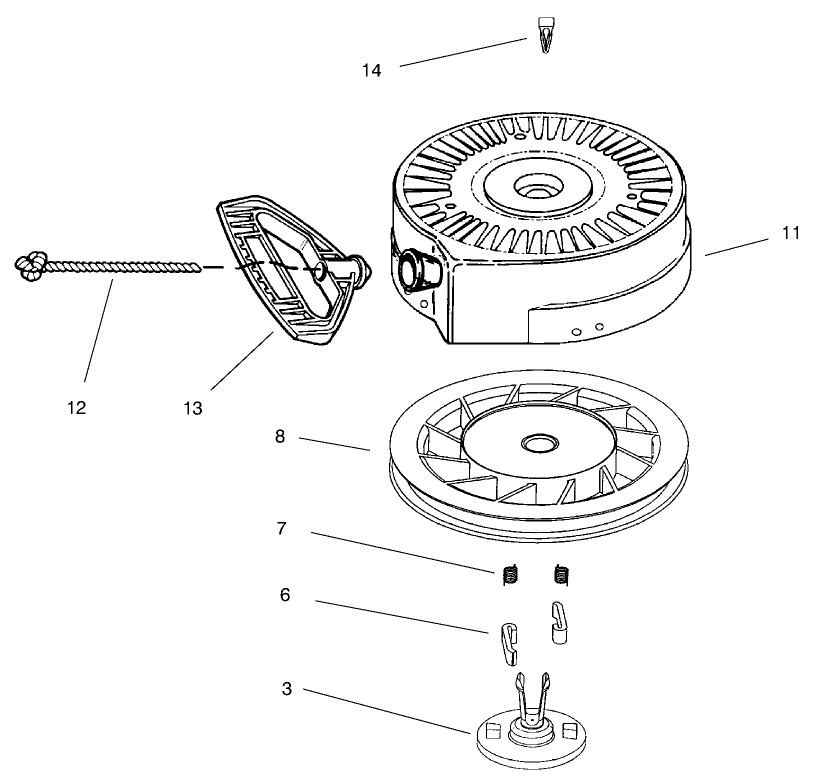 Recoil Starter No. 38-7590 (optional)