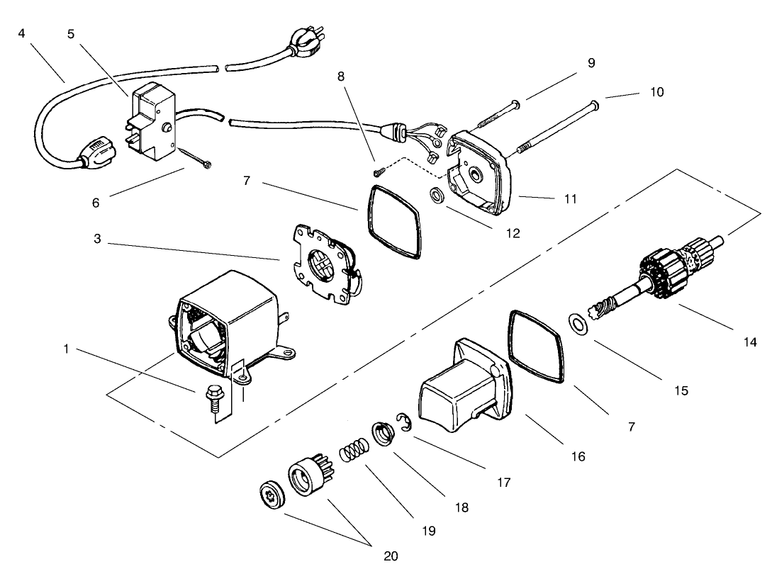 Starter Motor No. 33290e (optional)