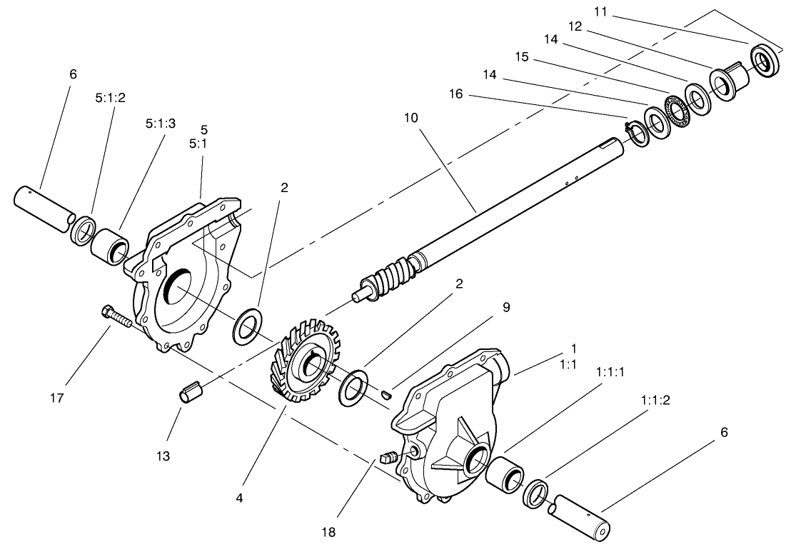 Auger Gear Case Assembly No. 74-1560