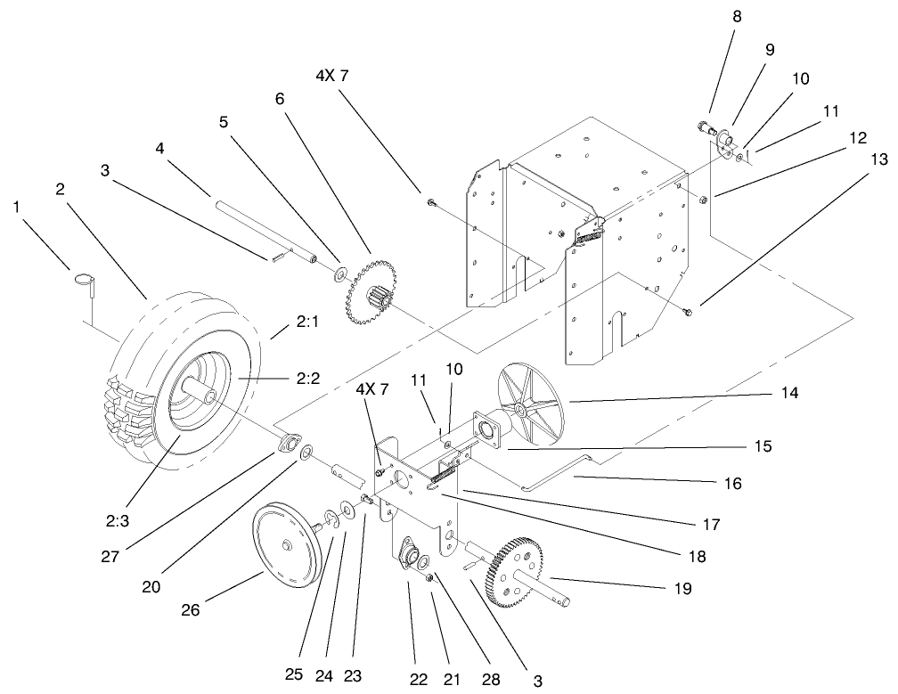Lower Traction Assembly