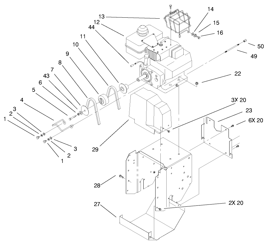 Engine & Frame Assembly