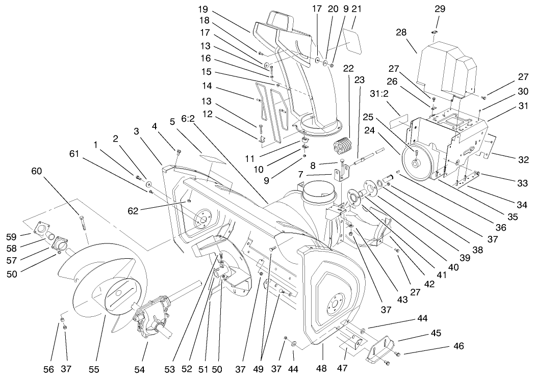 Housing And Engine Frame Assembly