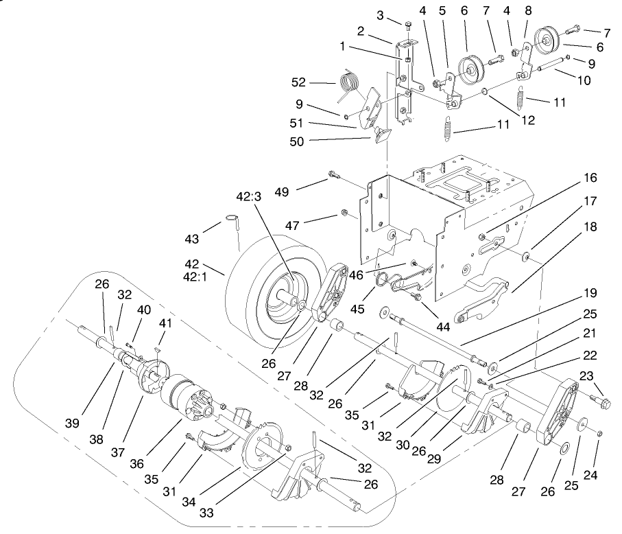 Lower Traction Assembly