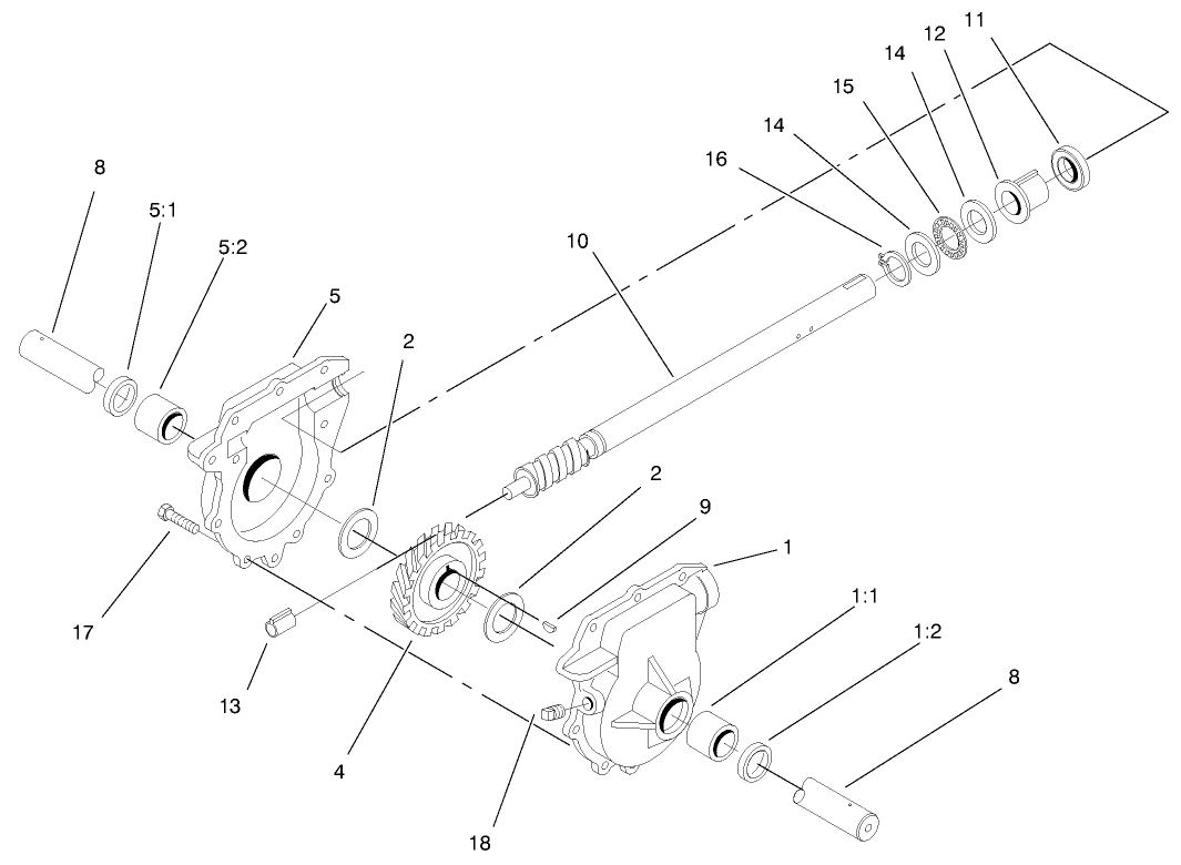 Auger Gearcase Assembly No. 74-1562